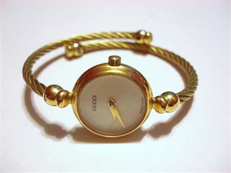 gucci watch 1992 gold bangle|vintage gucci gold bangle watch.